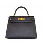 HERMES Epsom Kelly Sellier 28 Black 1308757