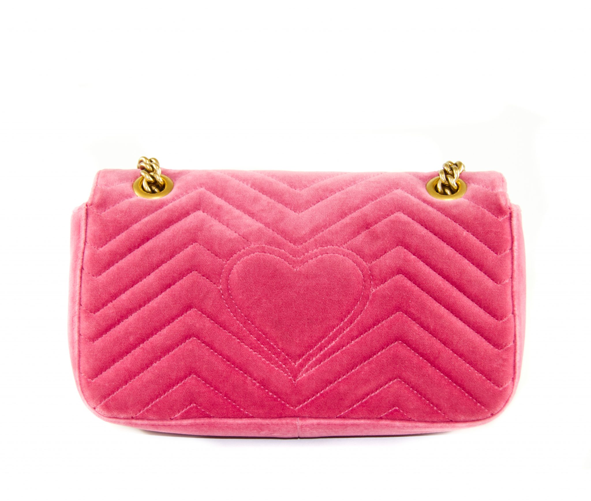 Gucci Pink Velvet Handbag