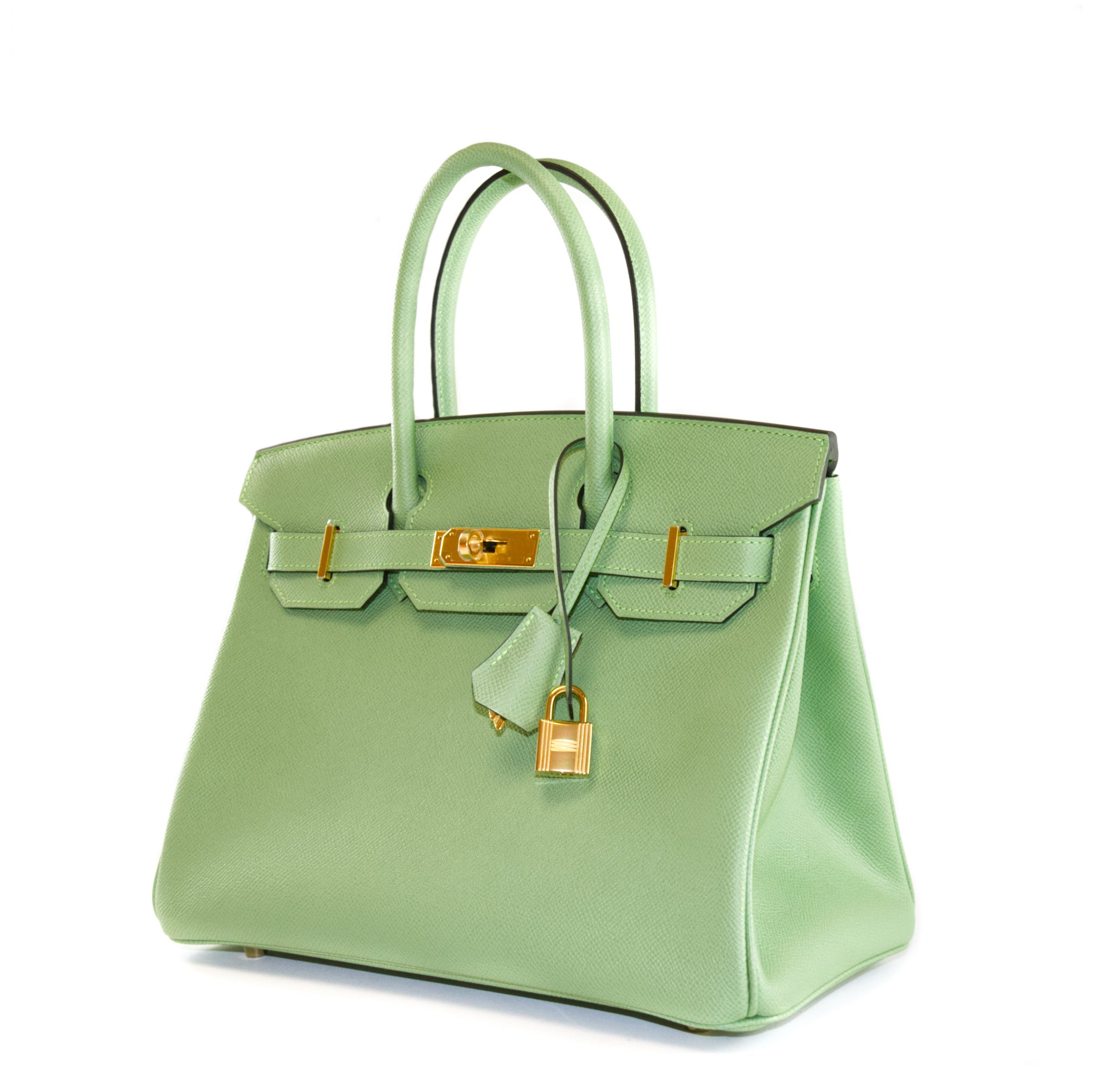 Hermes Kelly 32 Bag Bi-Color Vert Fonce-Vert Box Green Leather
