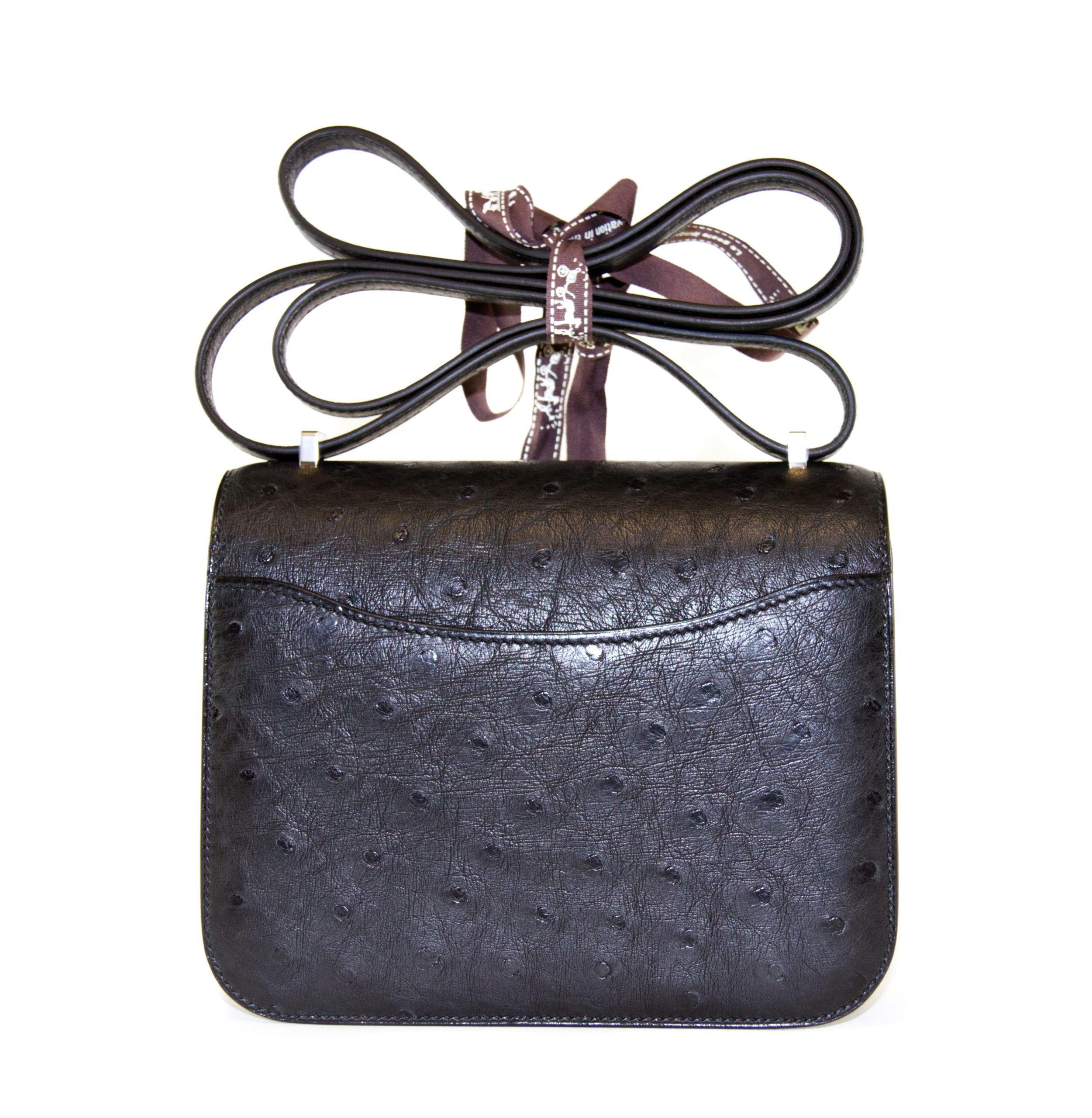 Hermès Constance 18 Ostrich Black Palladium Hardware - Handbag Spa & Shop