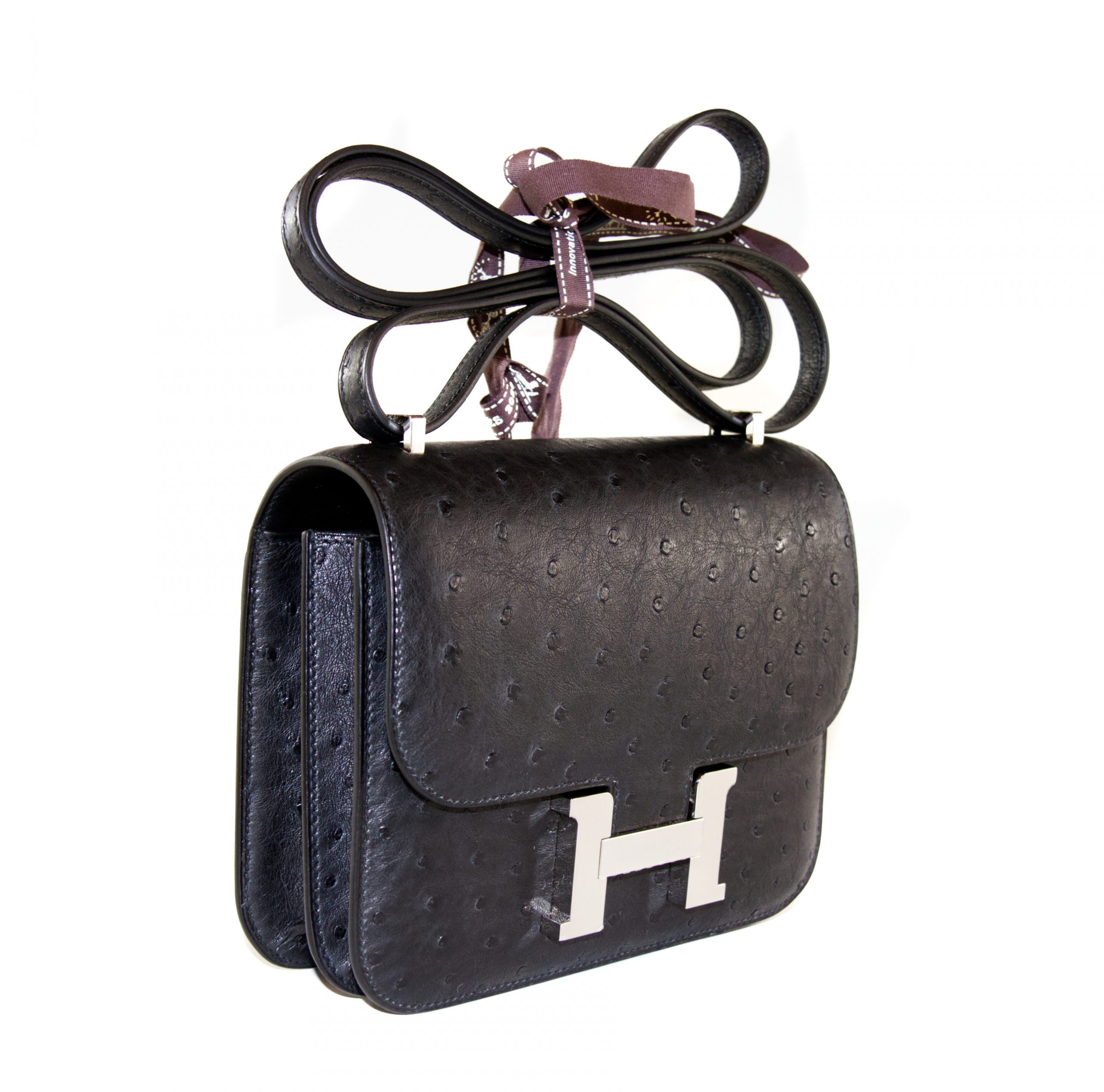 Hermès Constance 18 Ostrich Black Palladium Hardware - Handbag Spa & Shop