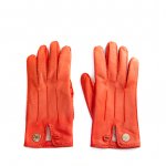 Hermès Handschuhe aus Leder Orange