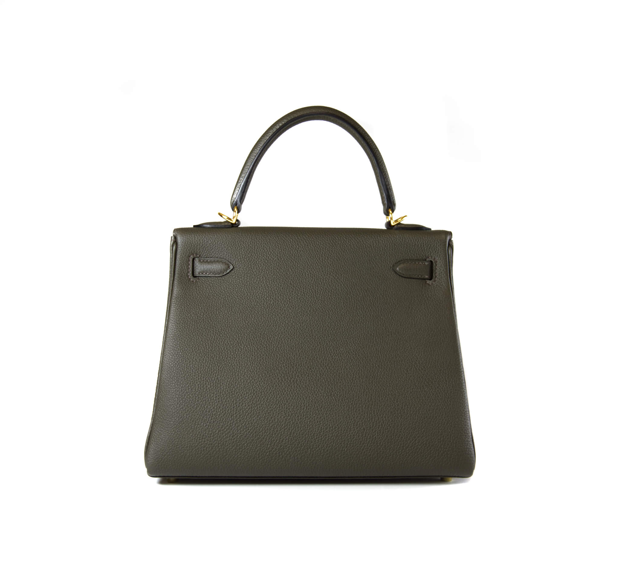 Hermès Kelly 25 cm Handbag in Vert de Gris Togo Leather