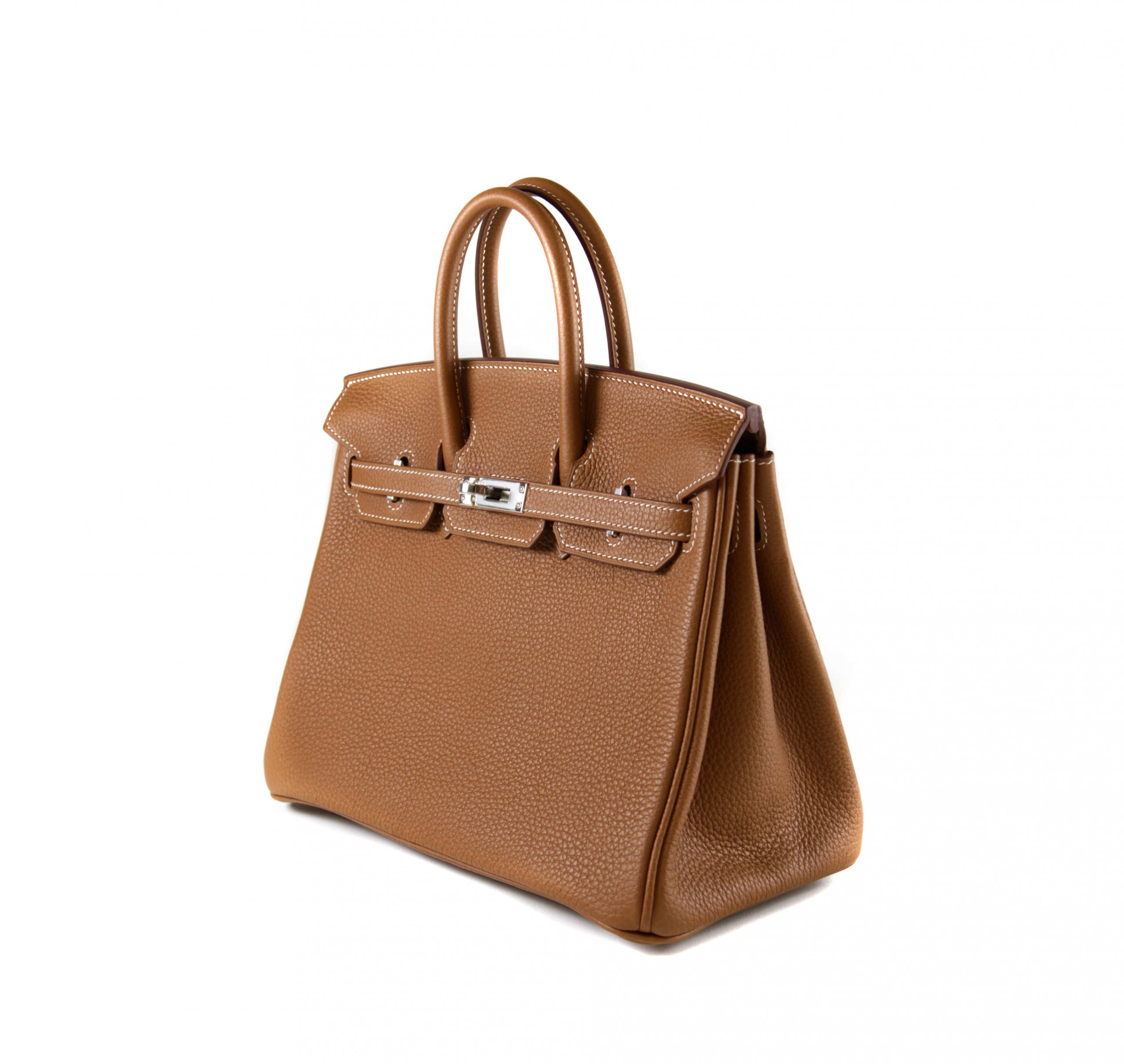 Hermès Birkin 25 Togo Craie Gold HW. - Handbag Spa & Shop