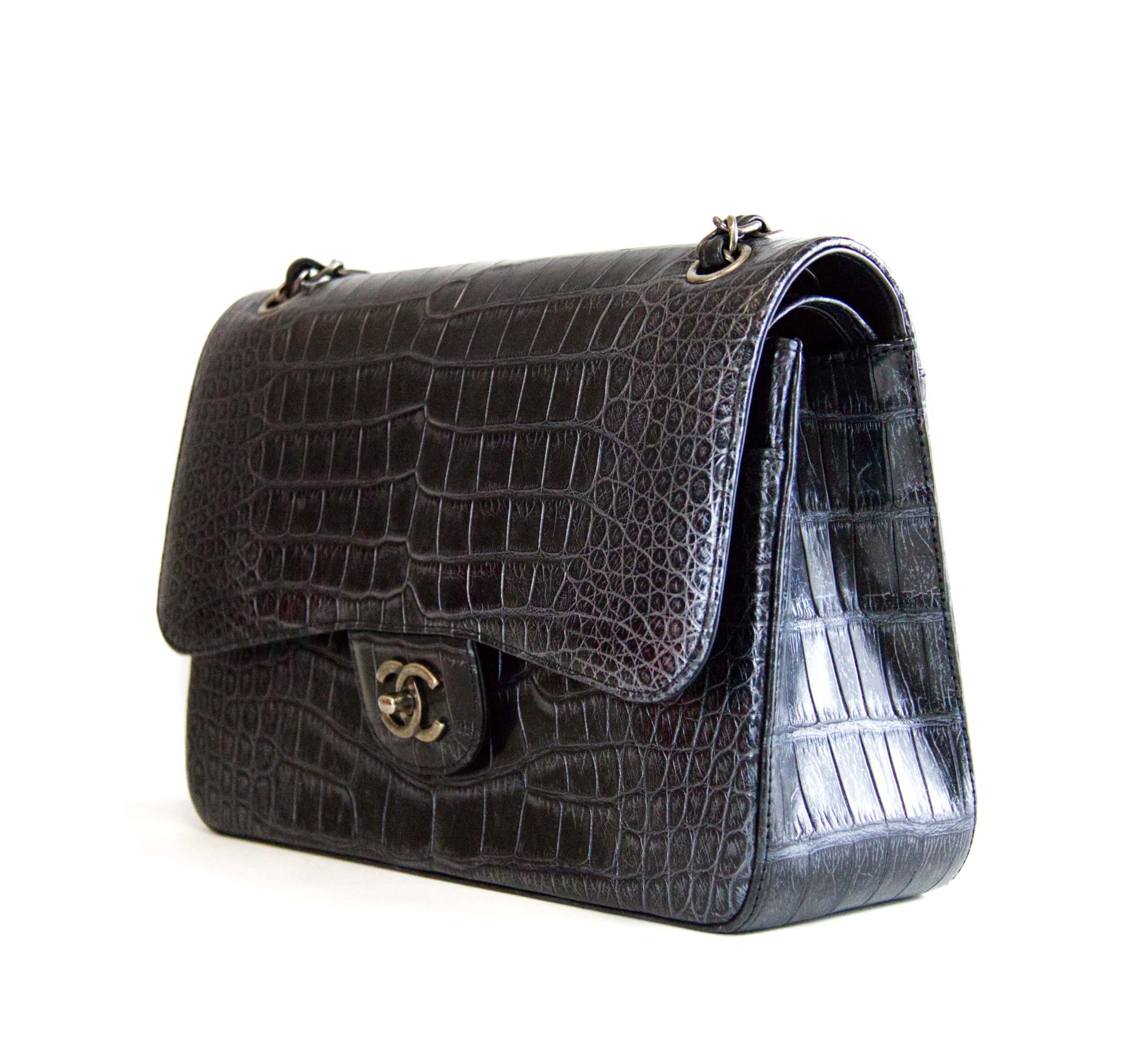 Chanel Timeless Alligator Jumbo double Flap Bag - Handbag Spa & Shop