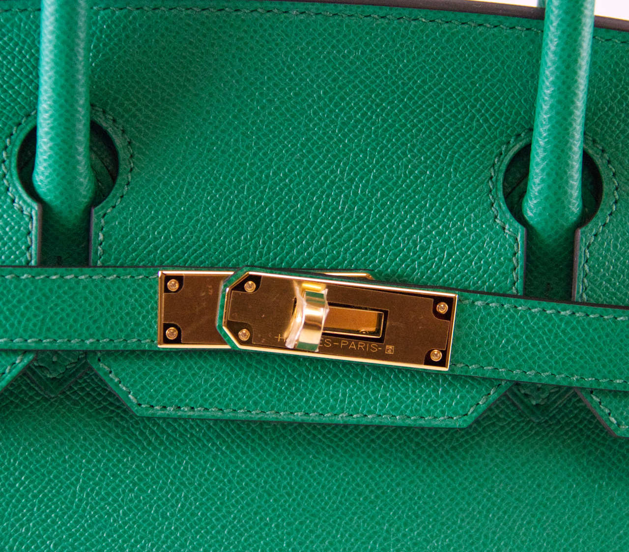 Hermes Birkin 30 Bag Vert Jade Gold Hardware Epsom Leather