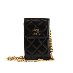 Chanel CC phone holder front