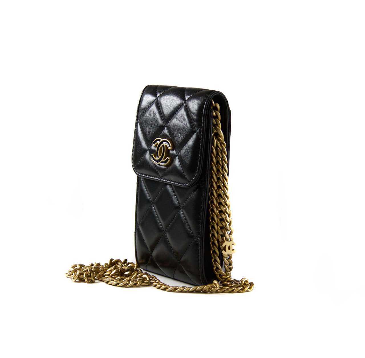 Chanel CC phone holder profile