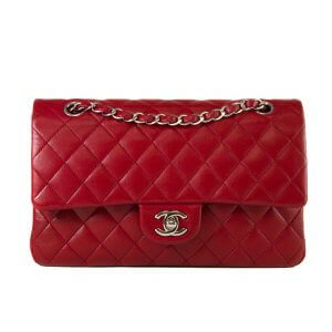 Chanel Classic medium red front