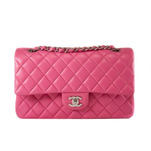 Chanel Timeless medium pink front